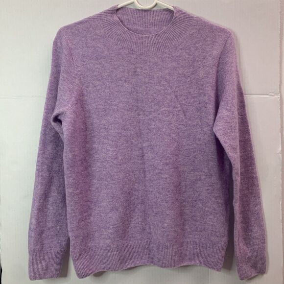 Sweater Women's Half Turtleneck Pullover Sweater Outer Wear Top 100% Merino Wool - Picture 2 of 7